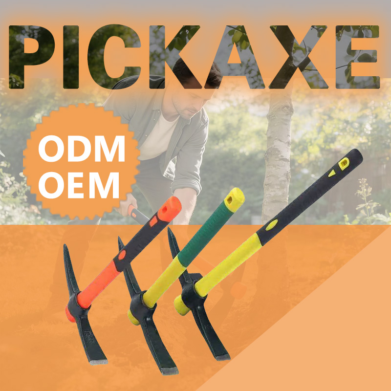 Wholesale Plastic Pickaxe Rail Steel Small Farming Outdoor Garden Pickaxe