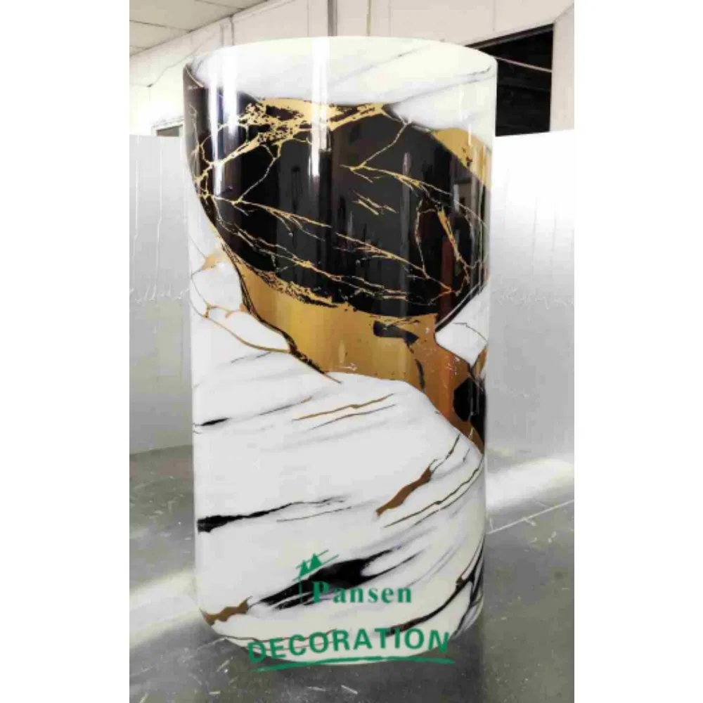 IXPE Foam UV Marble Self-Adhesive Wall Sticker PVC Wall Paper Indoor Decor