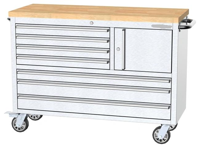 Junmao 48 Inch 7-Drawers Stainless Steel