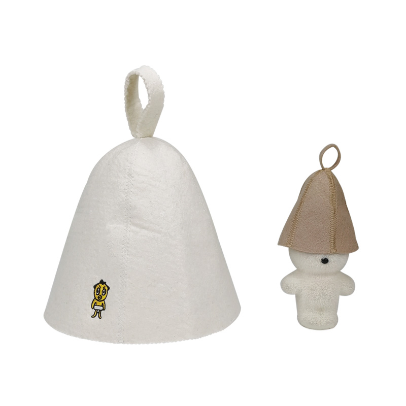 Premium Handmade Wool Felt Sauna Hat for Women & Men, Protect Hair, Enhance Benefits & Regulate Temperature