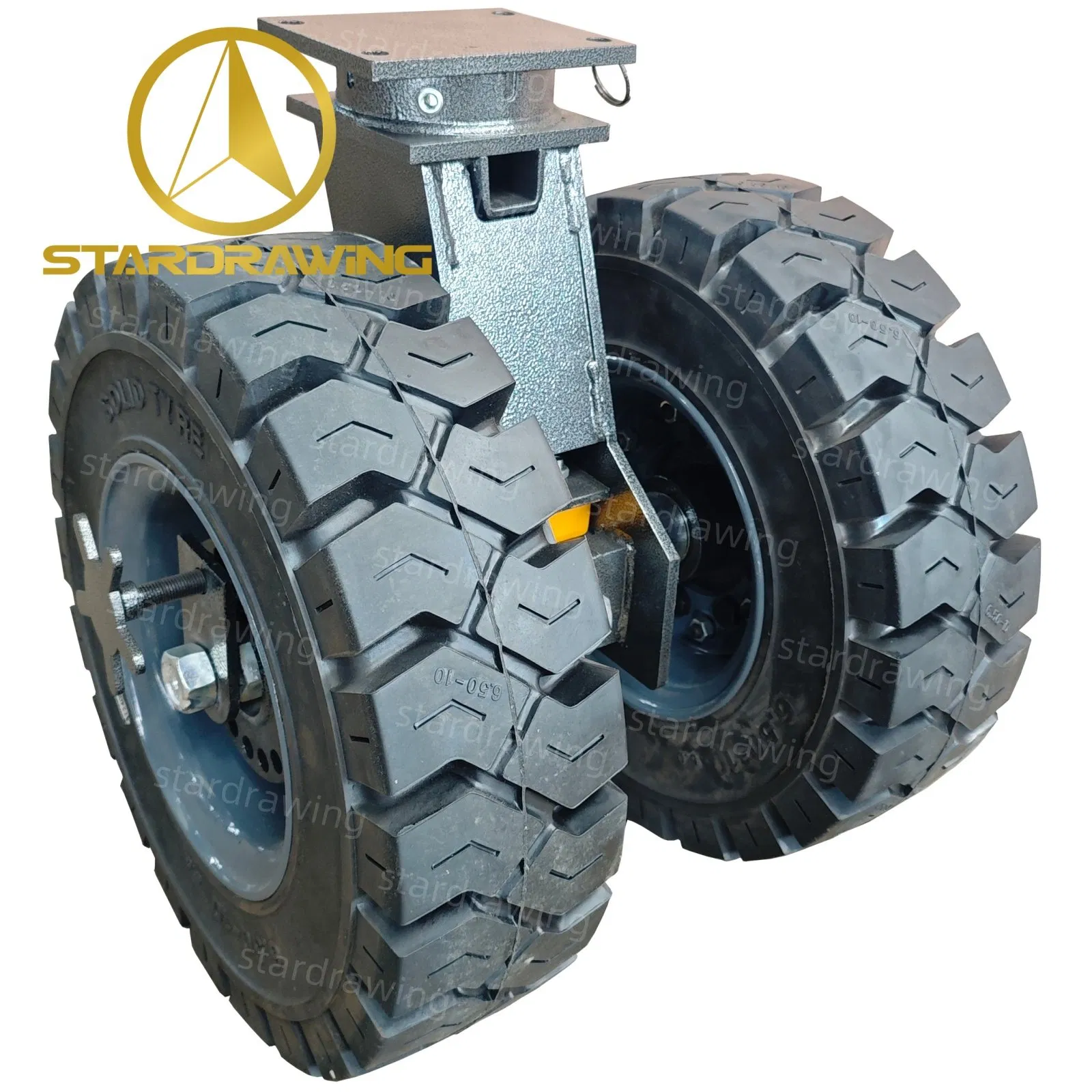 Stardrawing 16/22inch 5/10t All Terrain Self-Balancing No-Air-Leaking Dual Solid Rubber Wheels Caster