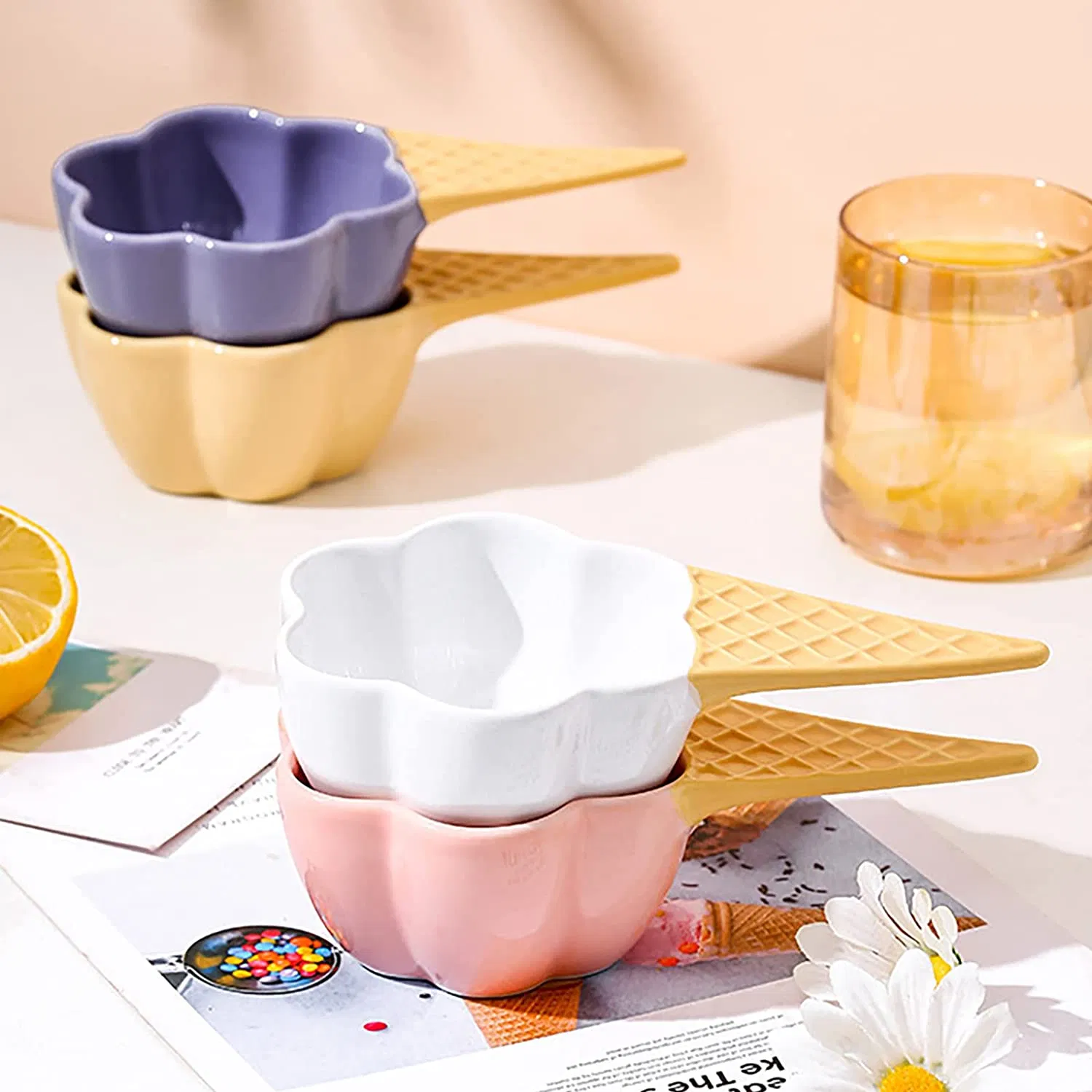 Cute Ice Cream Bowls, Plastic Ice Cream Cups