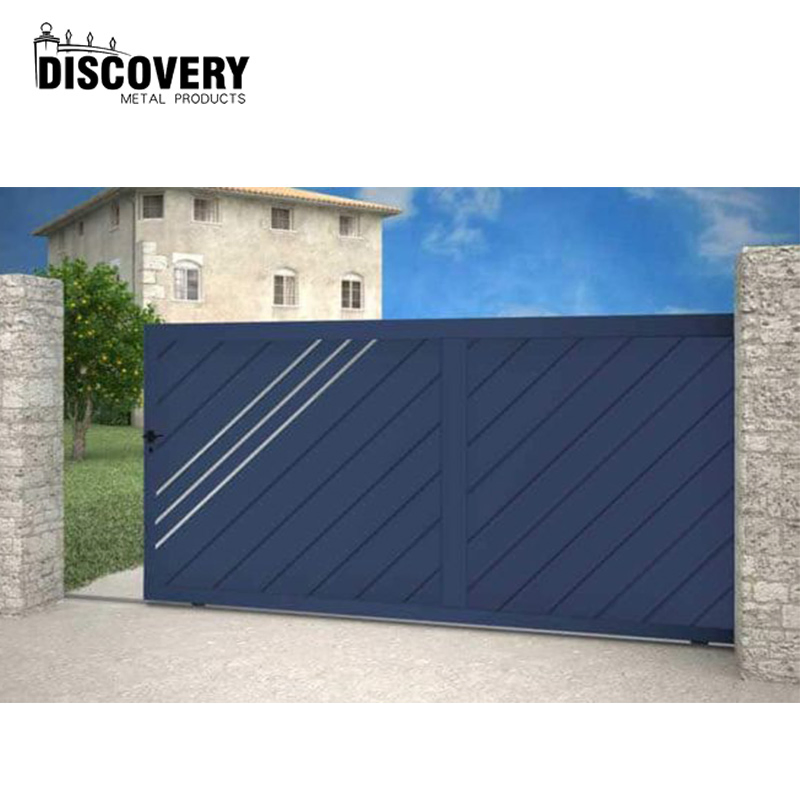 Custom Decorative Aluminum Fence Trellis Gates Sliding Aluminum Gate for Main Entrance