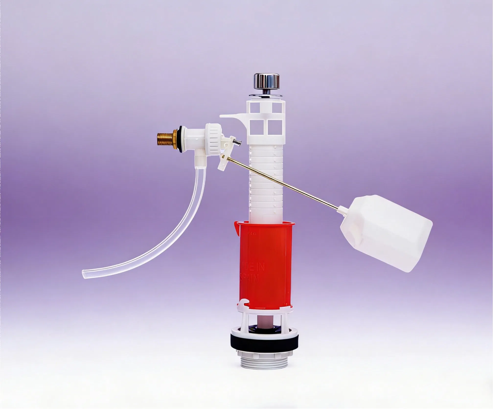 High Quality Plastic Cistern Flush Mechanism - White Minimalist Bathroom Sanitary Fittings