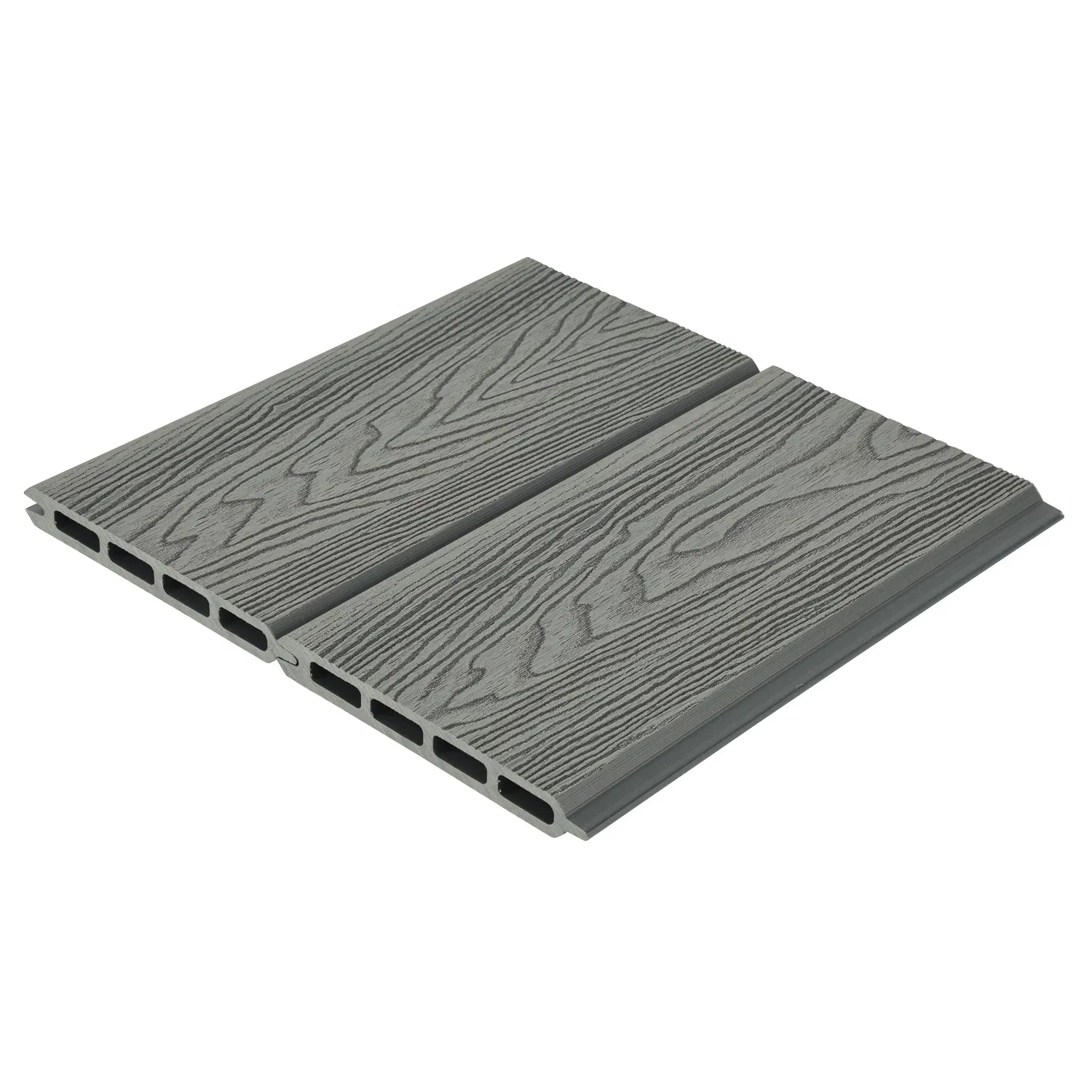 Wood Grain Texture Waterproof Easy Installation WPC Wood Plastic Composite Fence with EU Certification