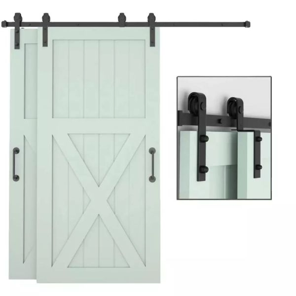 Barn Door Hardware for Furniture Industry Carbon