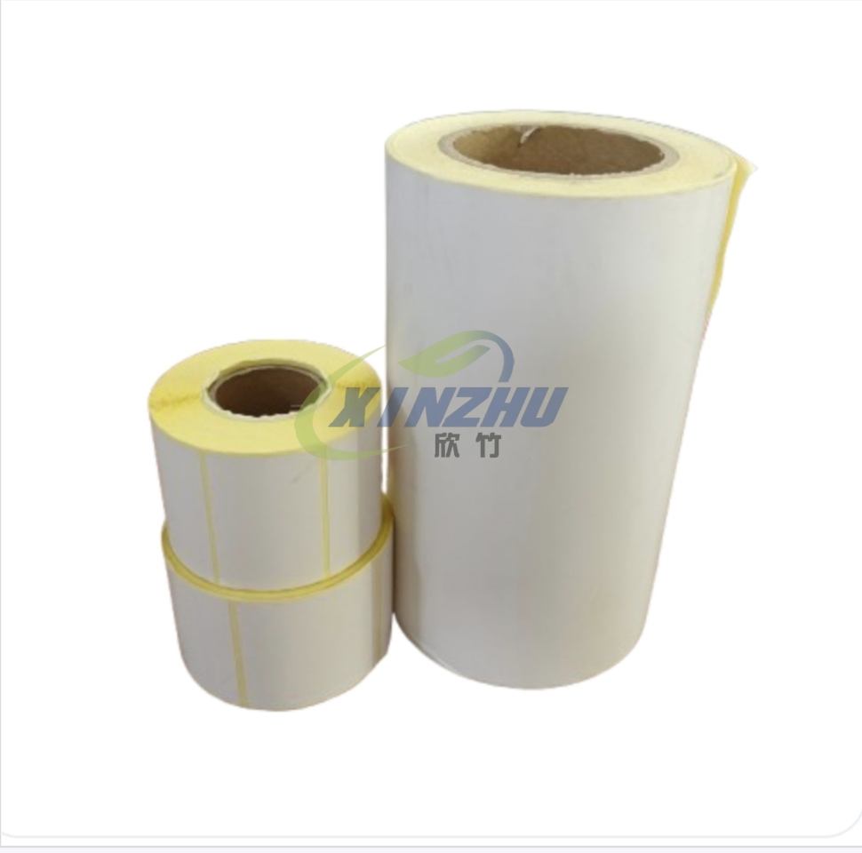 Adhesive Label Sticker Jumbo Roll Water Proof Oil Proof Scratch Proof Direct Thermal Paper Material