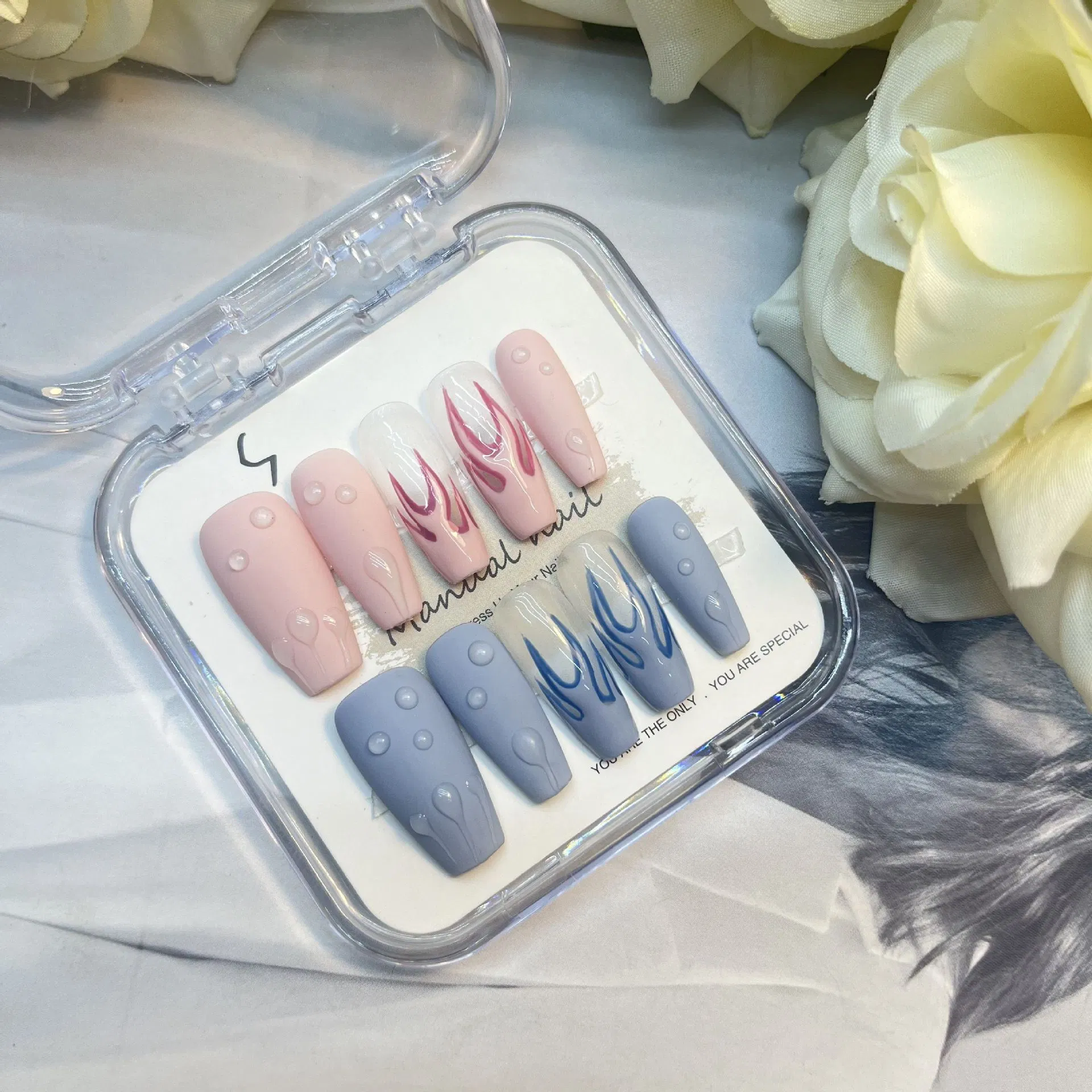 Custom Premium Quality Hand Made False Nails Artificial Acrylic Fingernails