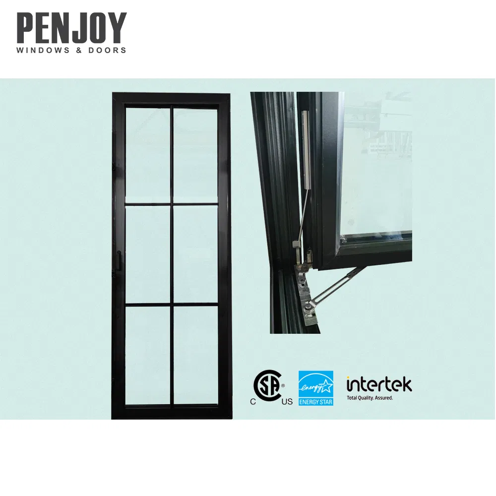 Penjoy Nafs Standard Thermal Broken Aluminum Tilt Turn Window with Grills