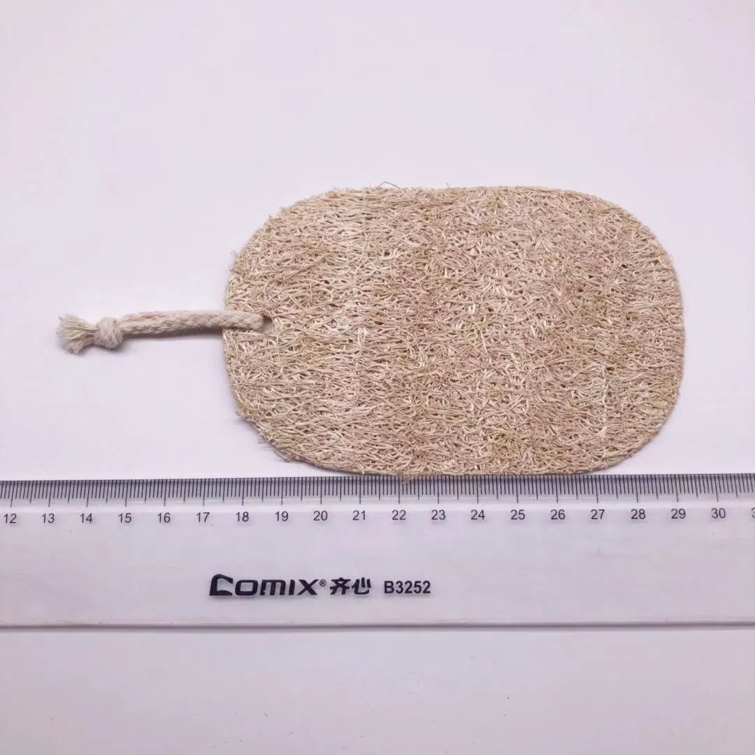 Ck002-2 100% Natural Loofah Kitchen Sponge 8*12cm Scouring Pad for Cleaning Dishes