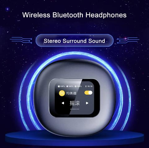 New High Quality Smart Display Waterproof Gaming Earphone in Ear Wireless Bluetooth Tws Earbuds