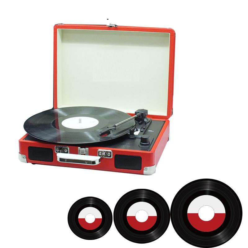 Suitcase Gramophone Built in Speaker Vinyl Customized Record Player