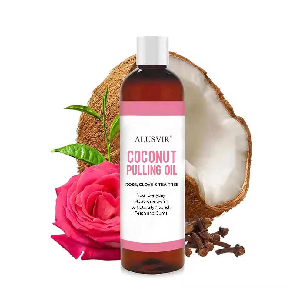 Coconut Oil Pulling Natural Alcohol Free Mouthwash Fresh Breath Teeth Whitening