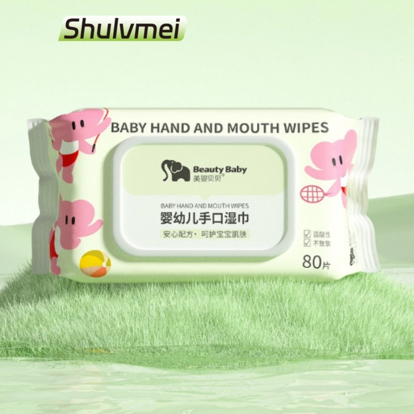 Free Samples Hot Sales 100% Biodegradable Baby S Wet Wipes 80 PCS Unscented Eco-Friendly Healthy and Safe Wipes