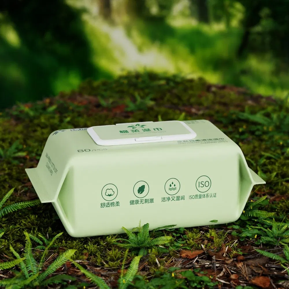 Cleaning Antibacterial Disinfection Wipe Bamboo Biodegradable Soft Cotton Wet Wipe OEM Eco Baby Care Wet Wipe