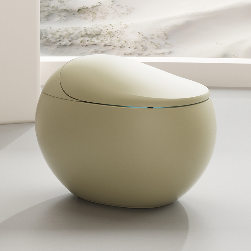High Quality Egg Shape Multi Colored Smart Toilet Electric Auto Washing Seat Heating Integrated Tankless Wc Intelligent Toilet