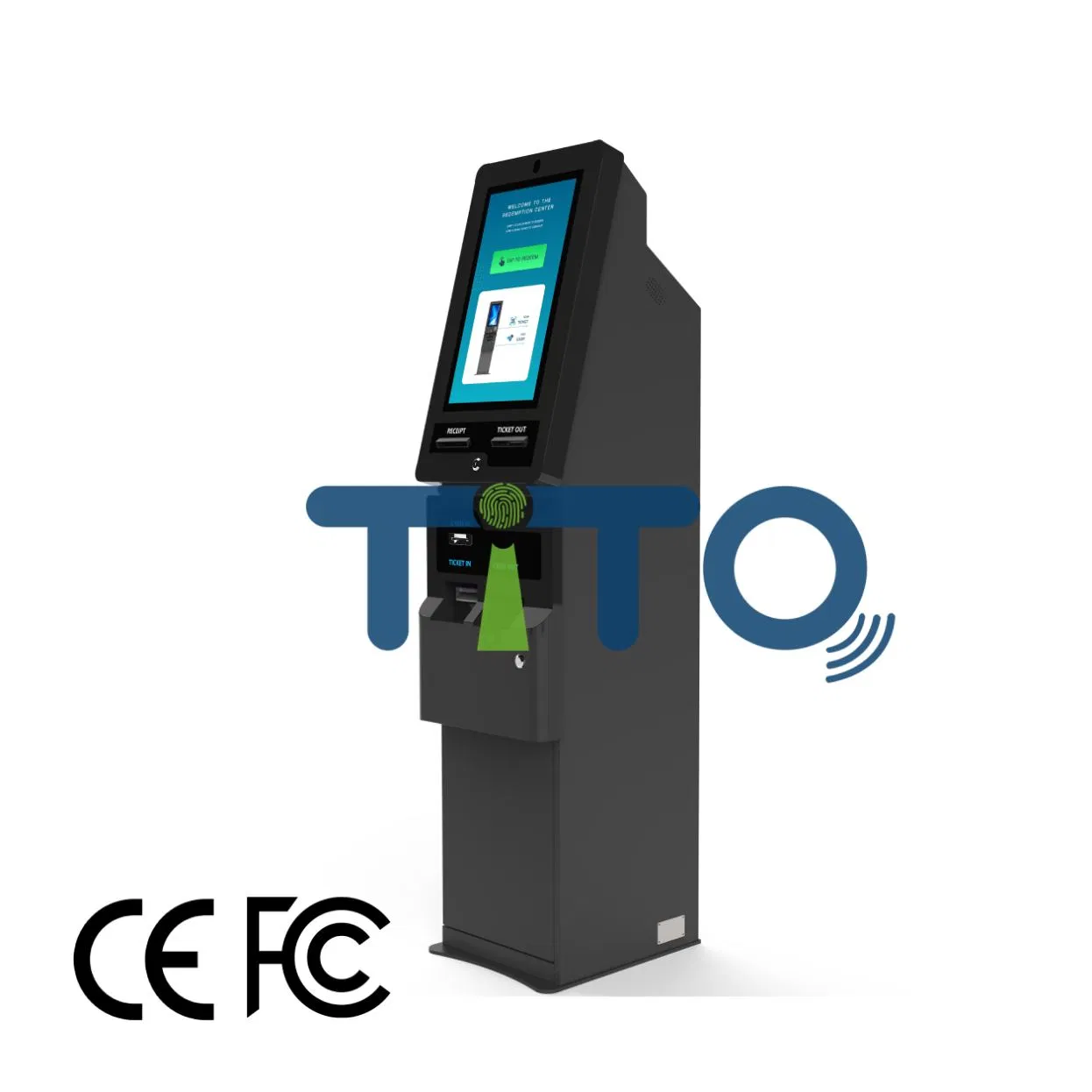 Coin Operated Tito Redemption Kiosk for Igt & Skill Games Complete Ticket-in-Ticket-out System for Arcade Cabinets