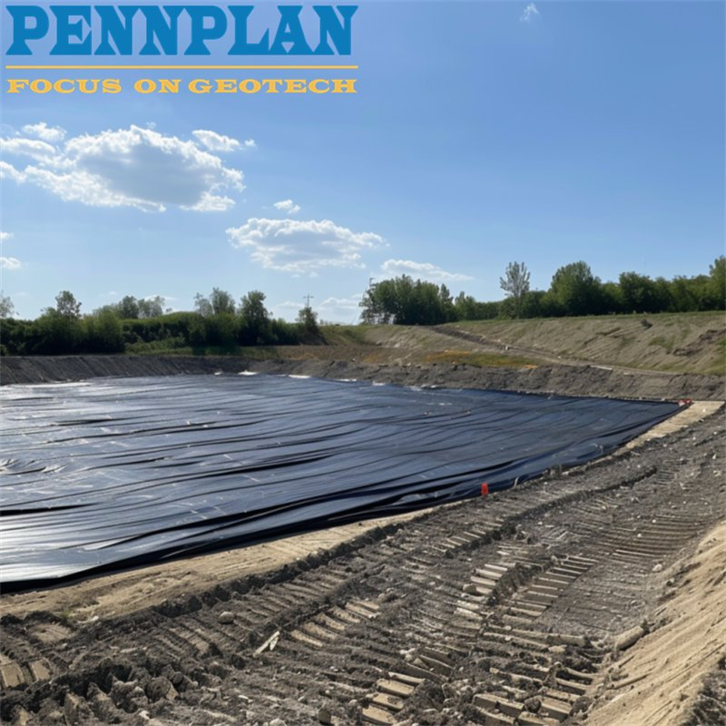 HDPE Geomembrane for Oil Field Petroleum Station for to Middle East Iraq Iran Qatar Oman Turkey UAE Anti UV Long Durable Service 0.3mm~2.0mm Black Geomembrane