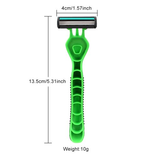 Disposable Razor 3 Blade Rubber Handle Shaving Razor Sweden Blade