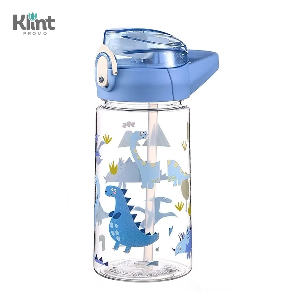 KP3204 PC/PP 500 ML Children Plastic Water Bottle With Straw Suitable