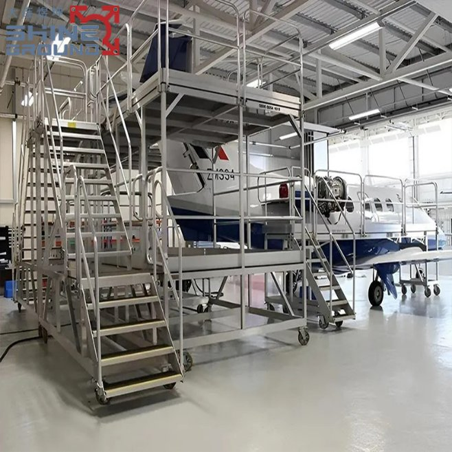 Durable Assembled Aluminum Stairs and Work Platforms for Safety