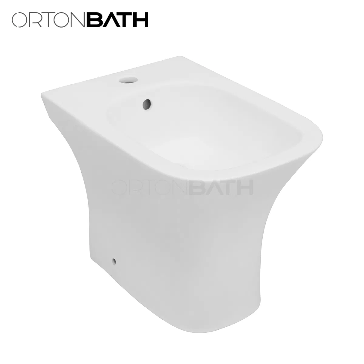 Ortonbath Floor Mounted 1 Tap Holes Toilette Bidet Hospital Elder Lady Care One Piece Ceramic Wc Toilet Bidet Special Care Rectangle Ceramica Toilet Bidet