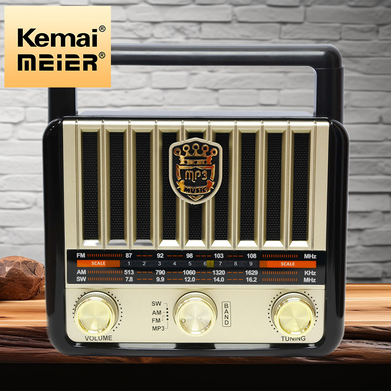 Portable Wooden Retro Radio Wireless Speakers HiFi Stereo Am/FM Radio USB TF