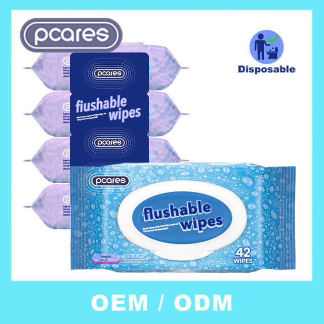 Customized Alcohol Free Baby Cleaning Wipes pH Balanced Pure Water Aqua Baby Wipes