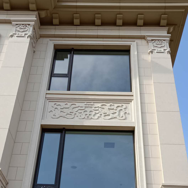 Natural Building Stone Antique Desert Beige Exterior Facade Limestone Wall Cladding Tile