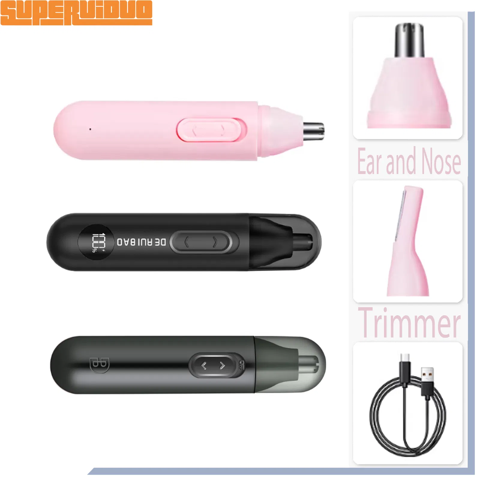 Intelligent Electronic Screen Personal Nose Hair Trimmer
