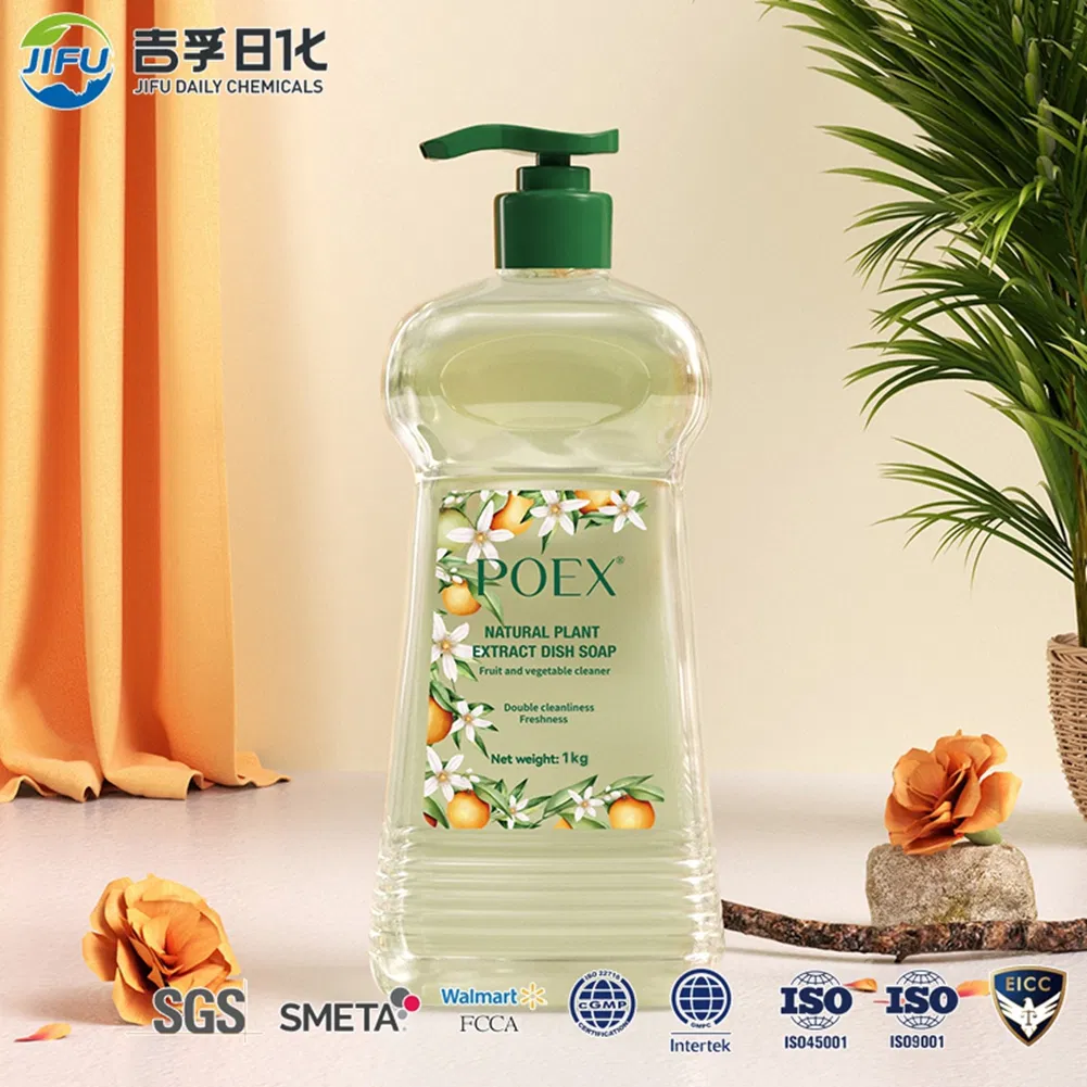 Natural Plant-Based Dish Soap Detergent for Household & Restaurant Use with Biodegradable High-Foam Formula 800ml