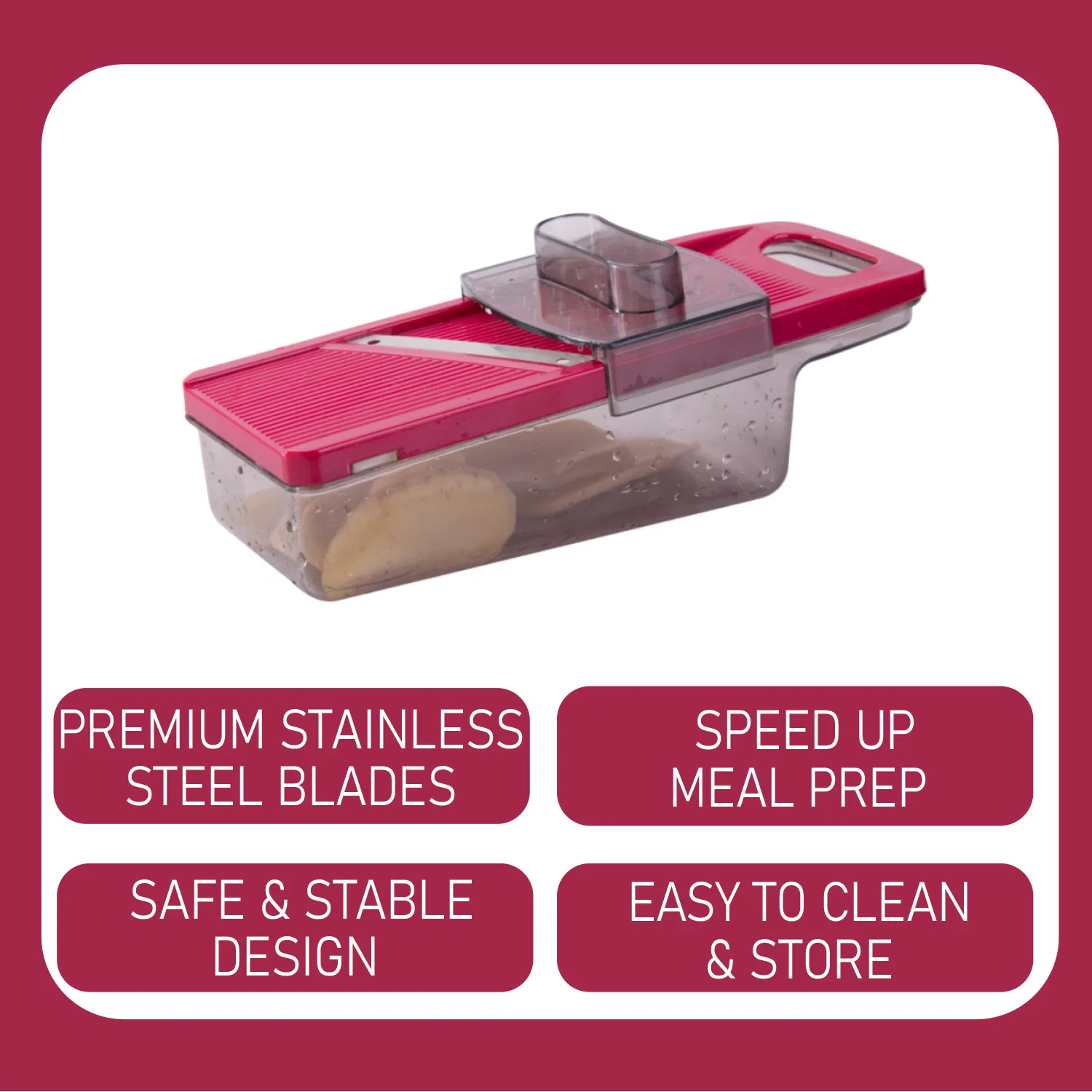 Тёрка 4 в 1 для овощей с контейнером