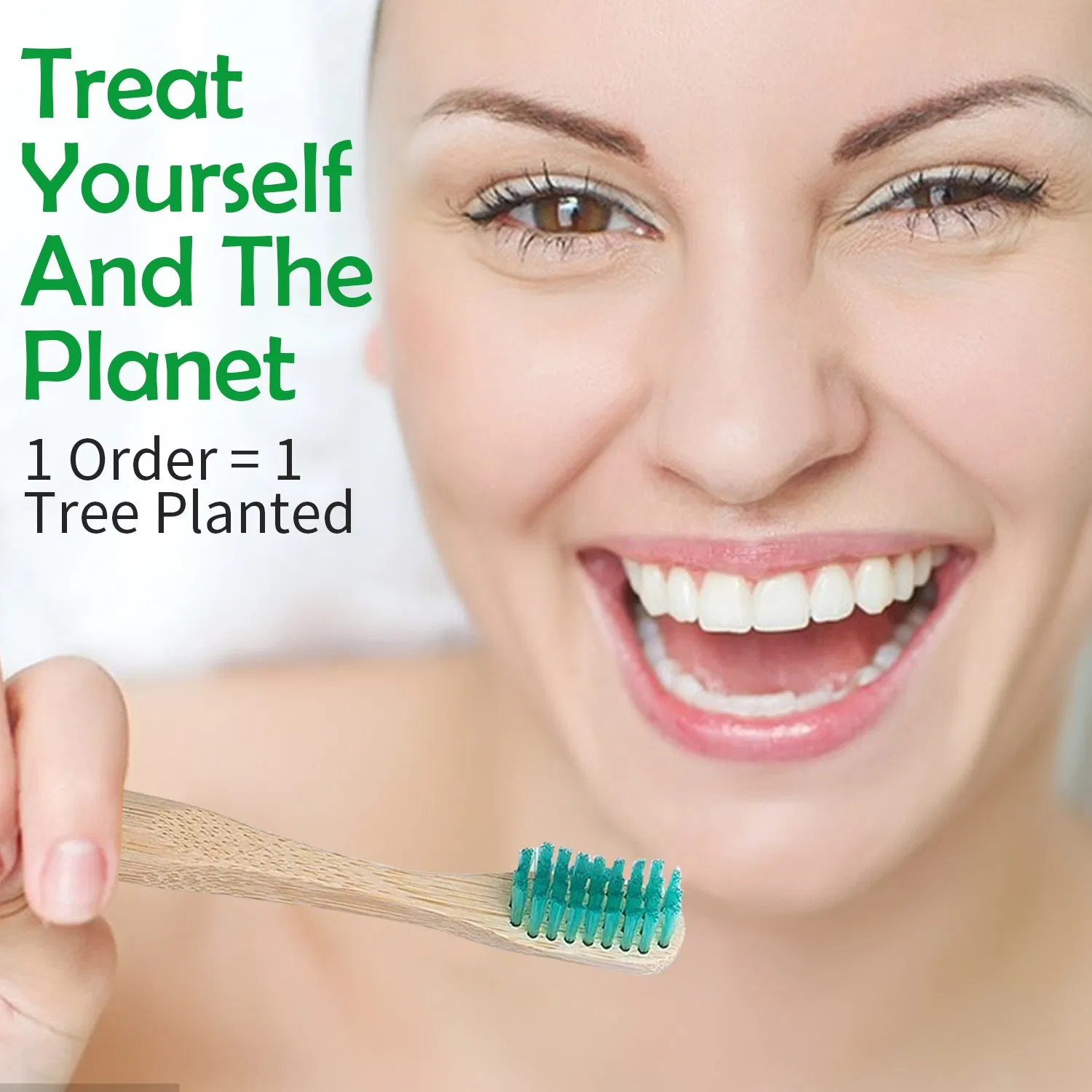 Eco Charcoal Bamboo Toothbrush Long Handle for Deeply Oral