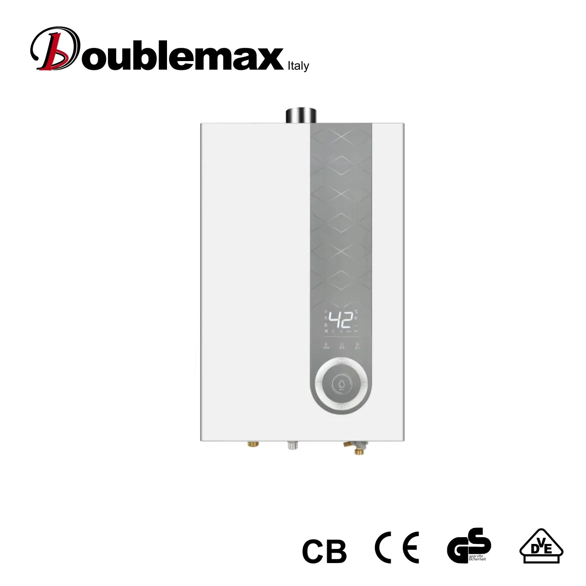 20L with LCD Display Touch Control Condensing Type Gas Water Heater