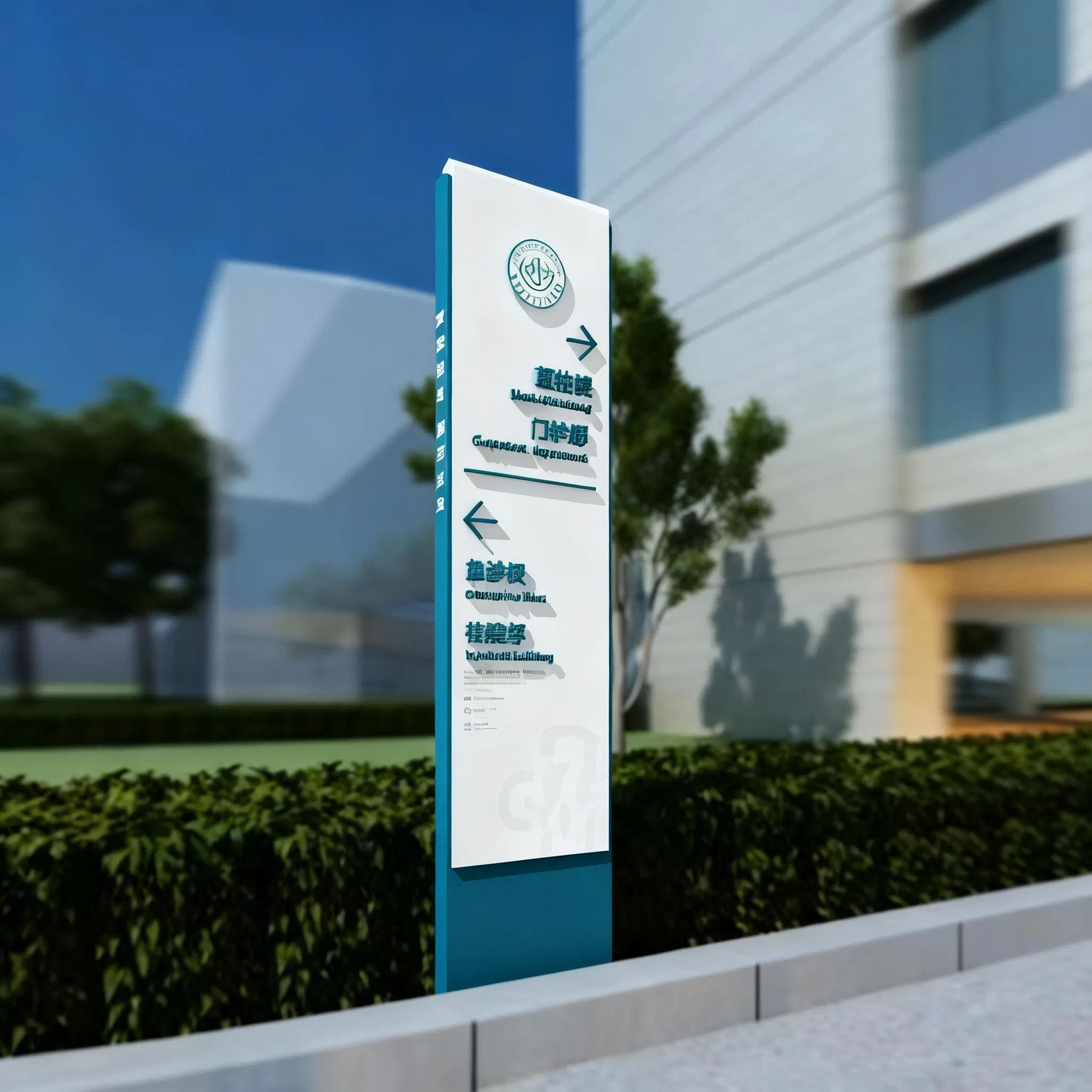 Customizable Outdoor/Indoor Waterproof Directional Wayfinding LED Pylon/Totem