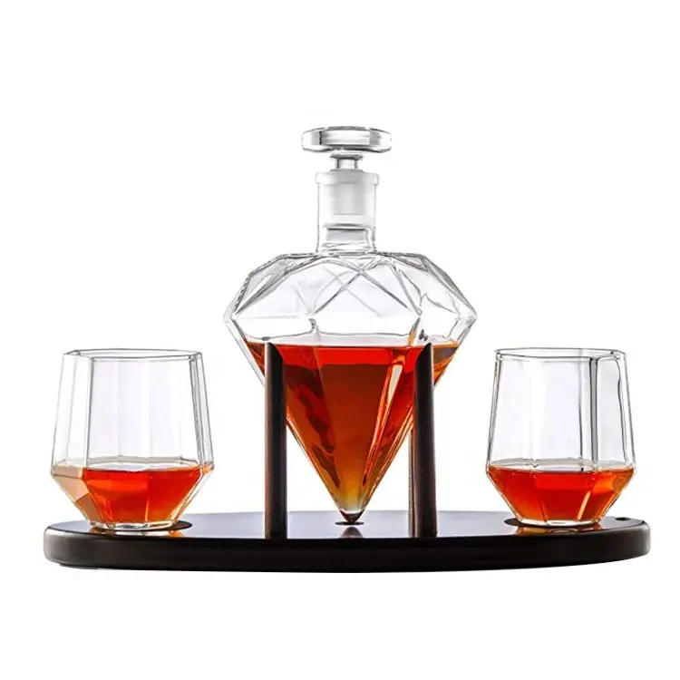 Borosilicate Glass Diamond Decanter