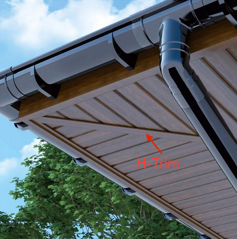 Free Sample Outdoor Eaves PVC Vented Soffit Roofing Ceiling Panel 30+ Colors