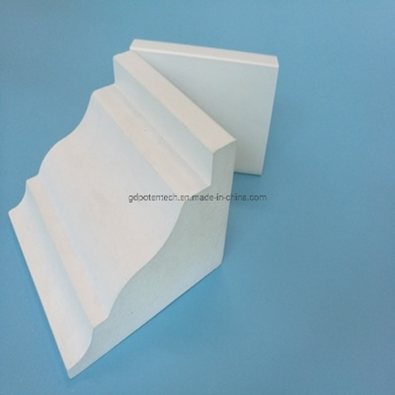 Fire Retardant Building Material PVC Crown Moulding PVC Rams Crown
