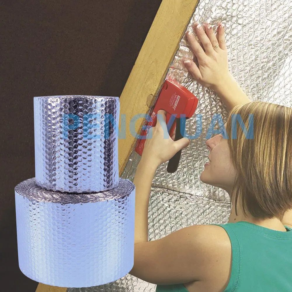 Fire Retardant Aluminum Foil Double Bubble EPE Core Layer Pipe Insulation