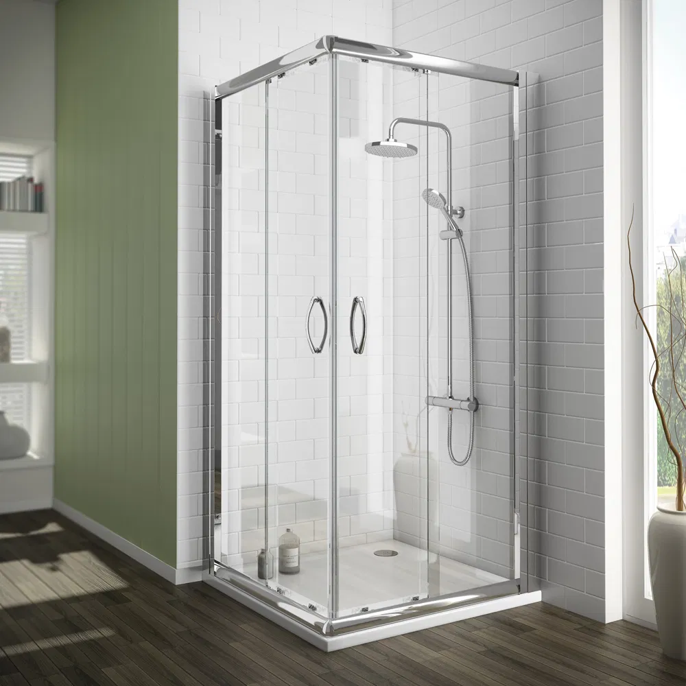 Shower Bathroom Shower Enclosure Bathroom 2 Sided Glass Corner Shower Room