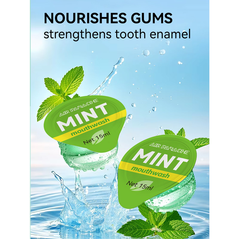 Disposable Jelly Cup Mouth Wash Travel Size Breath Refresh Breath Mouthwash 15ml Mini Liquid Mouthwash