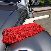 Detailing Kit with Ergonomic Plastic Handle Premium Car Microfiber Feather Multi-Purpose Duster