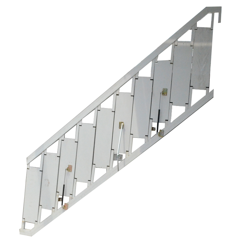 Cast Iron Staircase Wall-Mounted Folding Staircase for Home Use