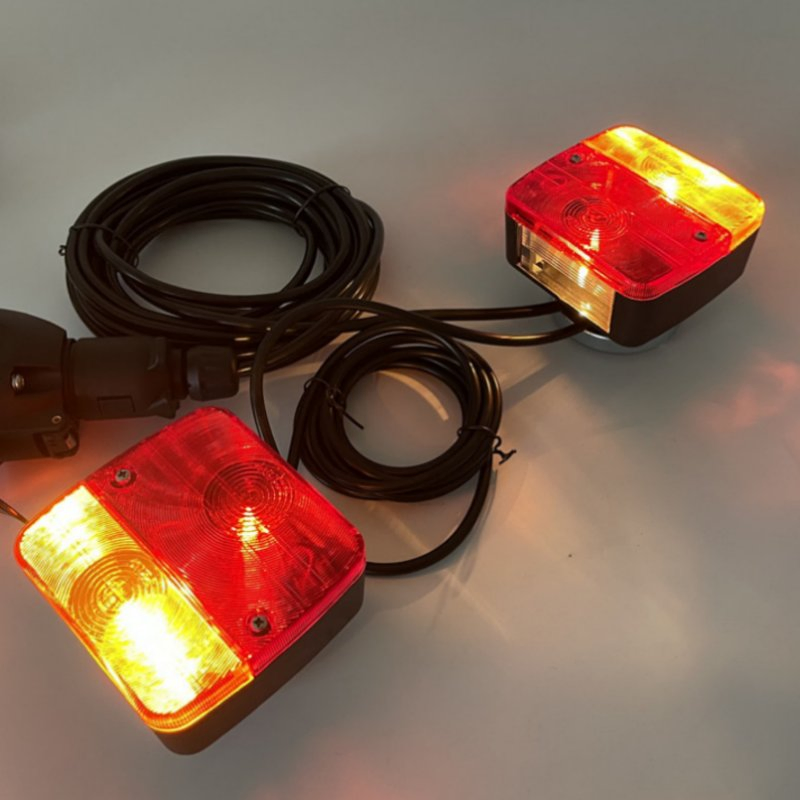 12V IP68 Waterproof LED Trailer Light Kit with 10m Cable and 7-Way Plug