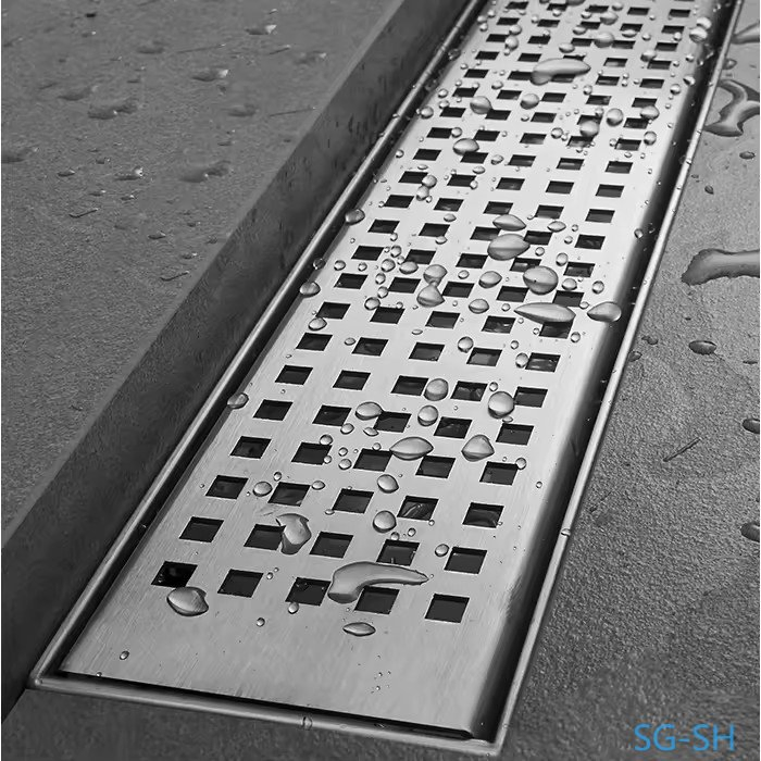 SUS304 Stainless Steel Concealed Floor Drain Tile Insert Bathroom Floor Drain Anti Odor Shower Drain