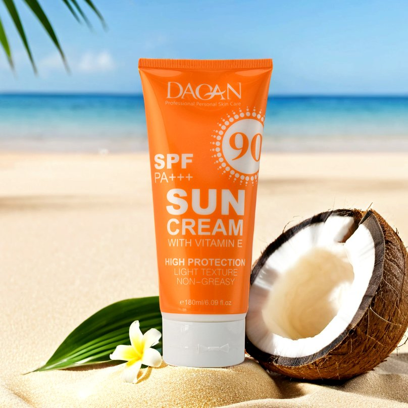 Face & Body SPF90 Physical Sunscreen High Protection Non-Greasy Sunblock 180ml