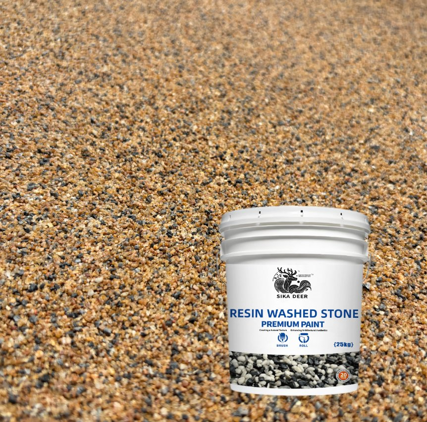Resin Washed Stone Coating That Reduces Water Erosion and Leakage Risks