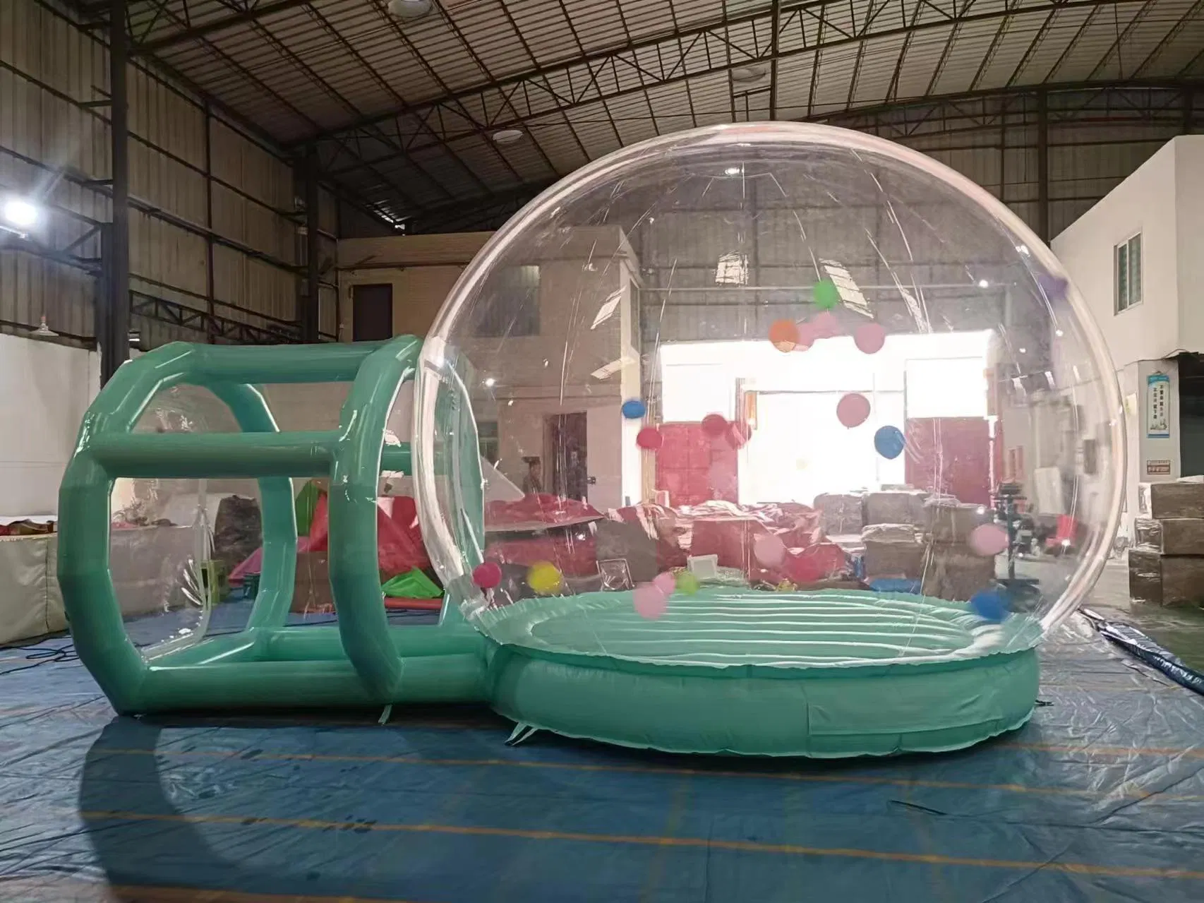 All-Season Inflatable Double Room PVC Clear Eco Dome Camping Bubble Tent