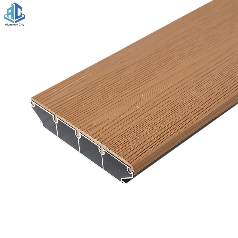 Customizable 18mm Modern Aluminum Alloy Decking Flooring Anti-Slip Waterproof Seamless Square Design for Aluminium Decking Frame