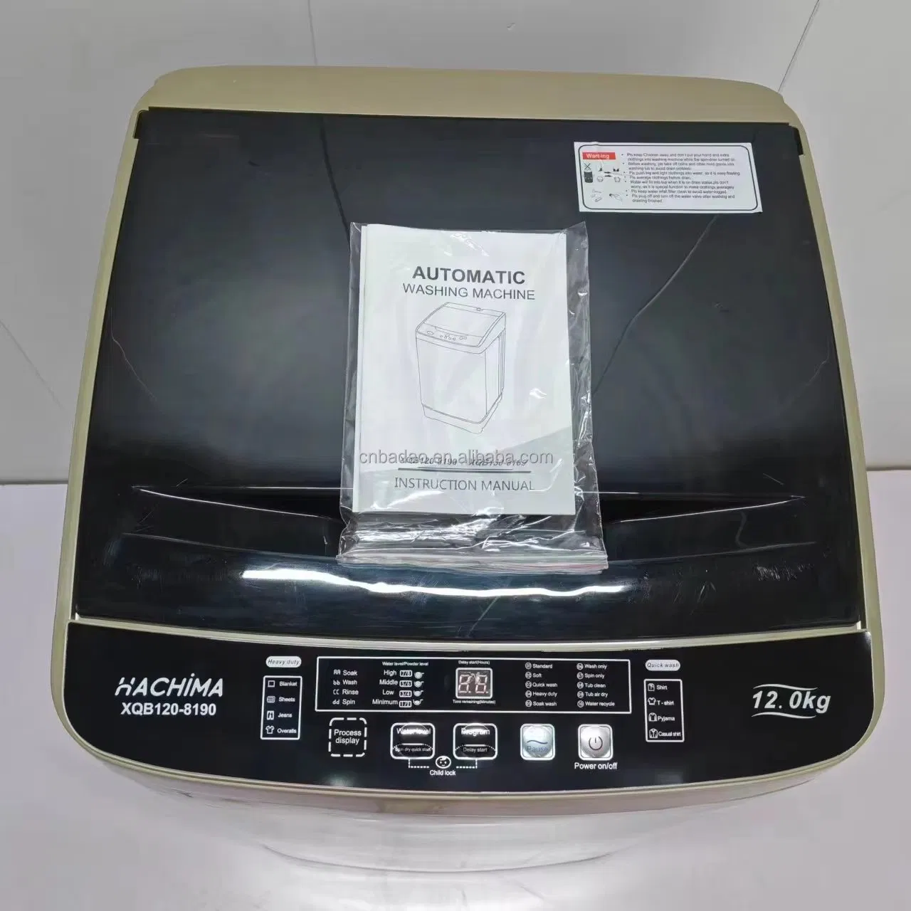 12kg Large Capacity Top Loading Household Drying Automatic Washing Machine